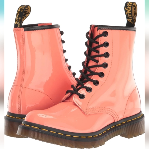 Dr. Martens Shoes - Dr. Martens 1460 8-Eye Leather Boot Coral Size Women's 7